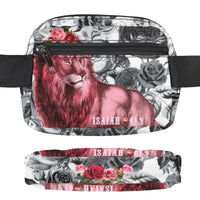 ♥LION WITH ROSES BIBLE VERSE BELT BAG