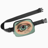 ♥ANTIQUE ANATOMICAL EYE ILLUSTRATION BELT BAG