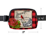 ♥CHRISTMAS CARDINAL AND RHINO BELT BAG