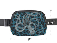 ♥MEN'S OCTOPUS BIBLE VERSE LEOPARD PRINT BELT BAG