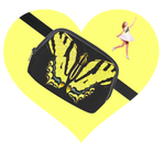 ♥BEAUTIFUL YELLOW BUTTERFLY BELT BAG