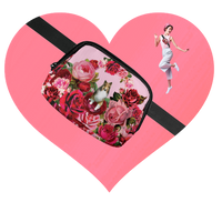 ♥PERSONALIZED PERSON OR PET PHOTO ROSES BELT BAG