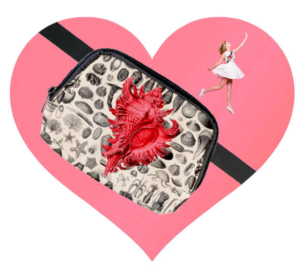 ♥SEAHORSES AND SEASHELLS BELT BAG