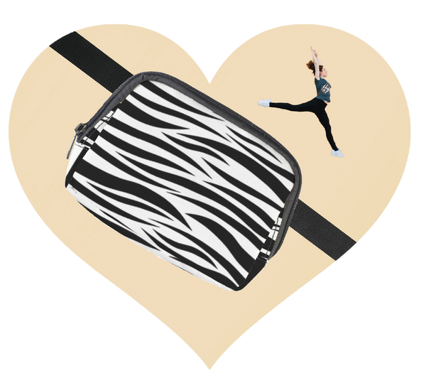 ♥Zebra Striped Belt Bag