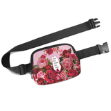 ♥PERSONALIZED PERSON OR PET PHOTO ROSES BELT BAG