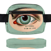 ♥ANTIQUE ANATOMICAL EYE ILLUSTRATION BELT BAG